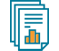 icon of documents with data graph