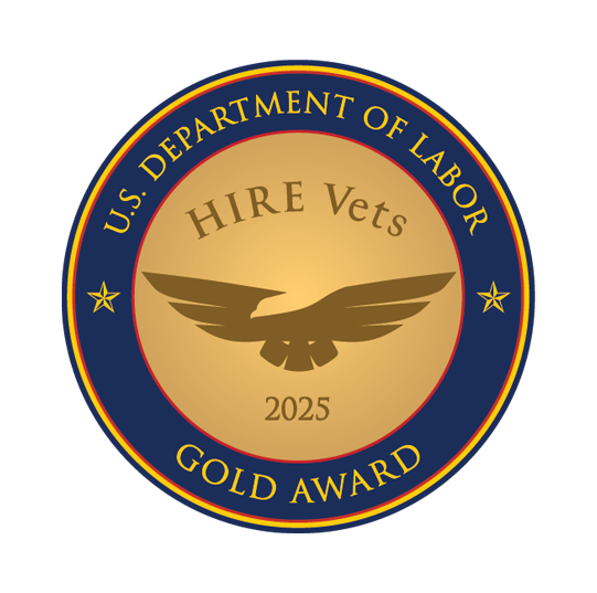 U.S. Department of Labor HIRE Vets Gold Award