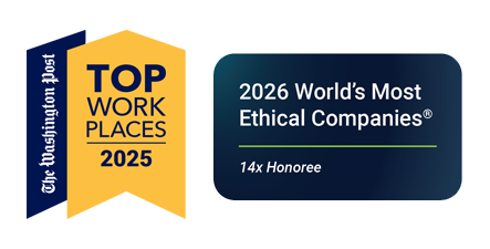 Top Workplaces 2025, The Washington Post and World's Most Ethical Companies 2026